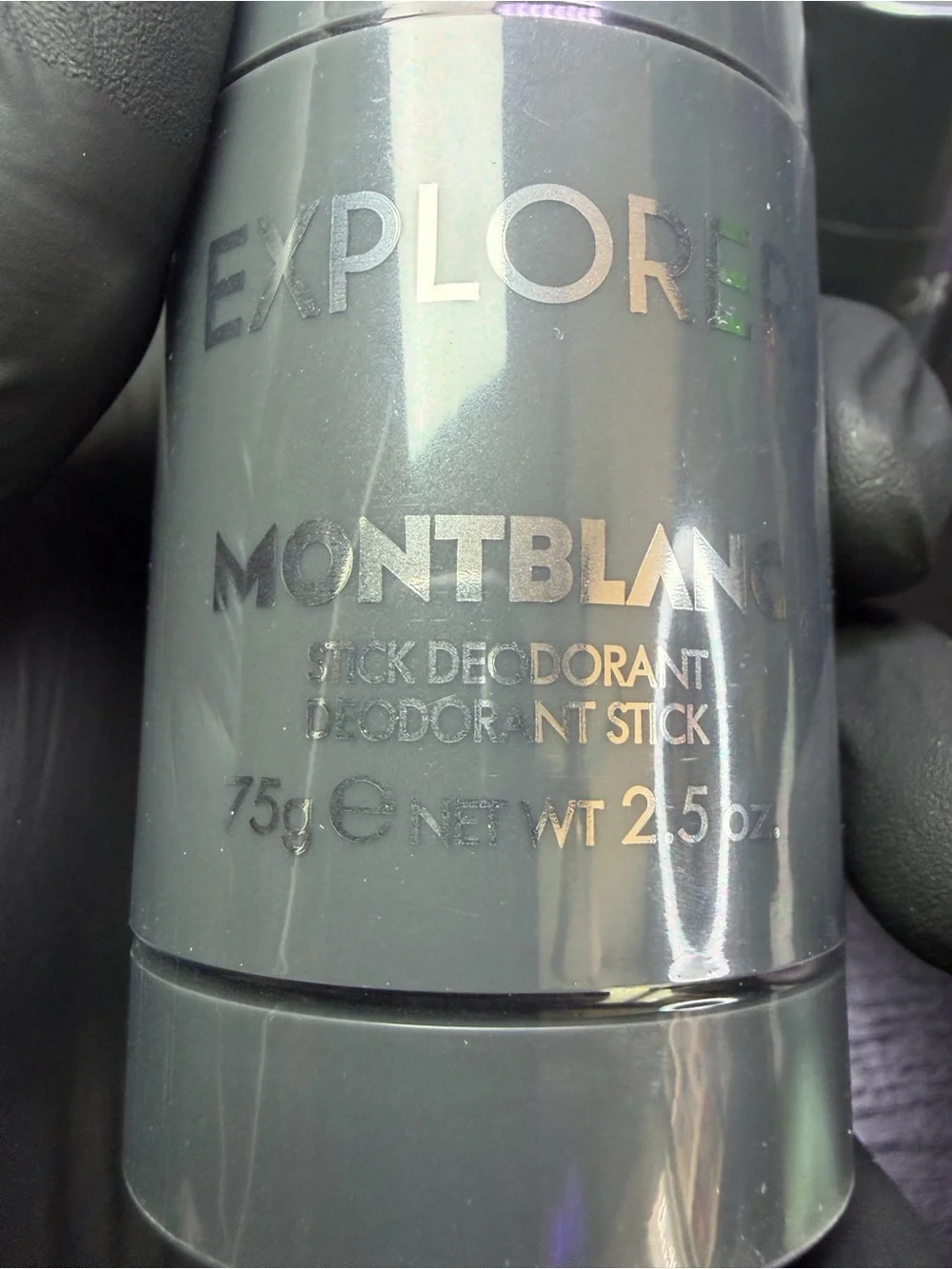 3 Pack Montblanc Explorer Men’s Deodorant Sticks - Charcoal Gray